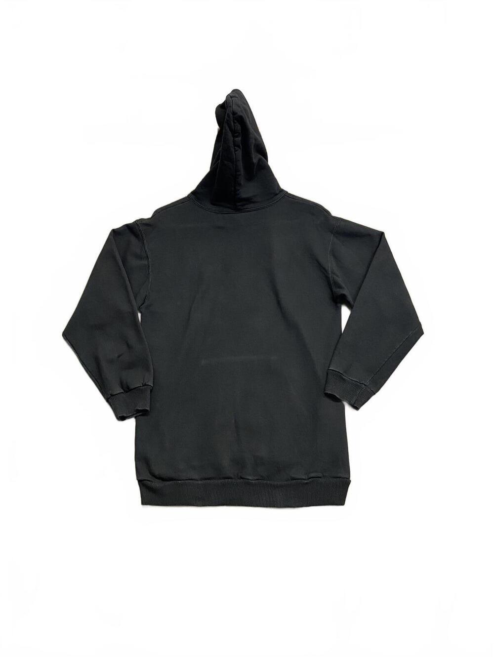 Vtg 80's 90's Saunders Sabres Black Hoodie King Fashions Tag Canada Size Small - Picture 2 of 6
